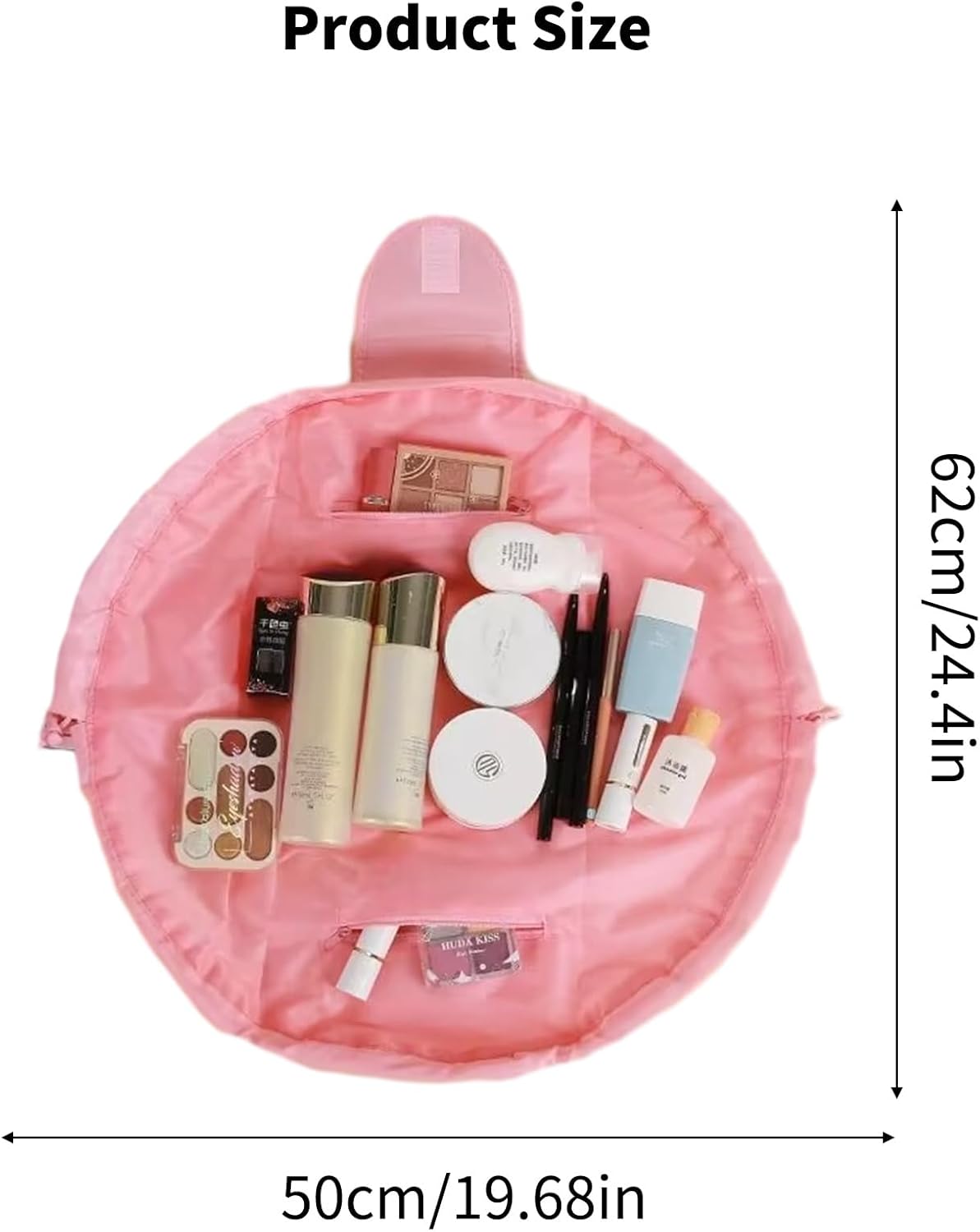 شنطة المكياج المحمولة بينك - الصورة 2