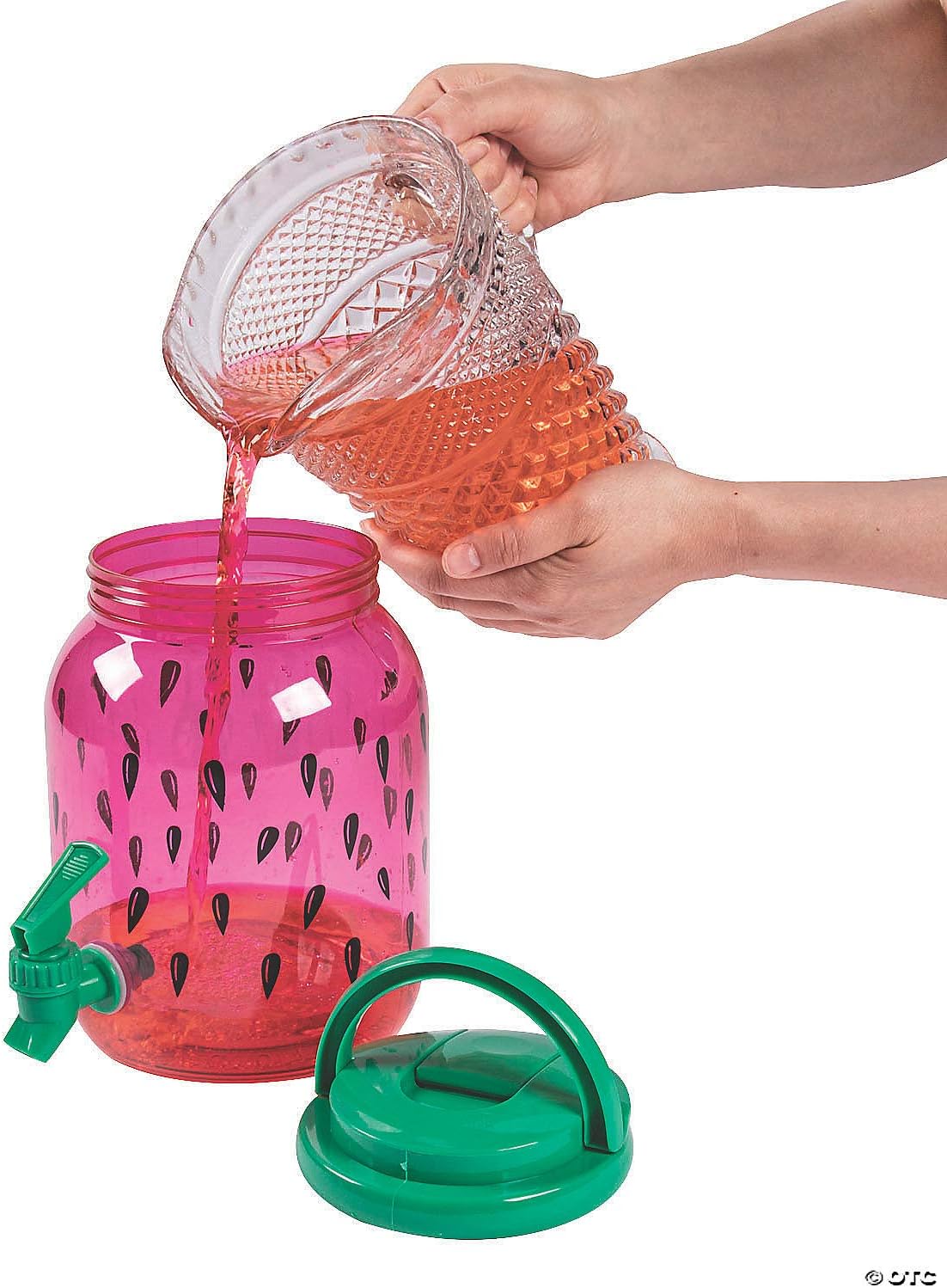 • ديسبنسر للعصير + 4 اكواب للعصير ديزاين Watermelon 2.5 Liter