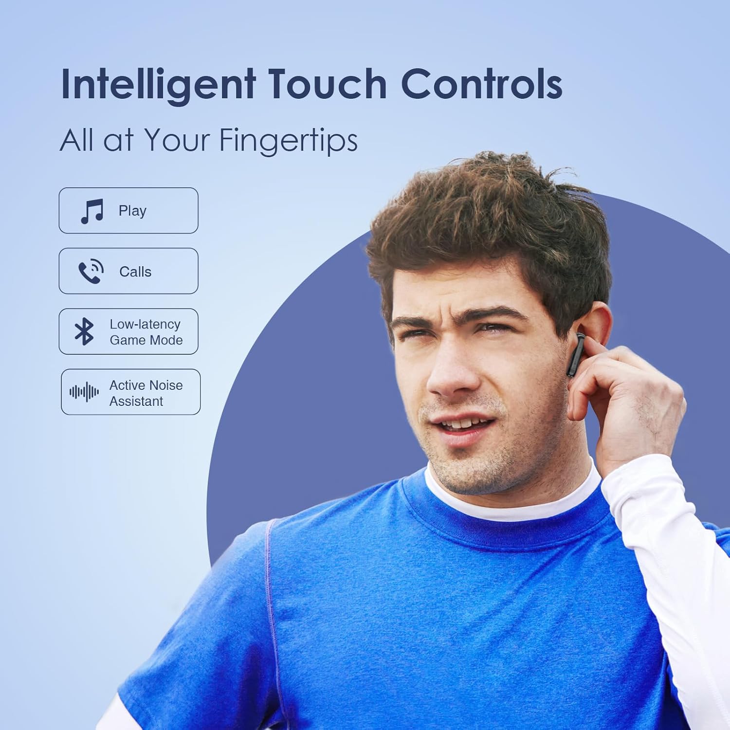 " سماعات الأذن اورايمو اللاسلكية الحقيقية ENC" - الصورة 7