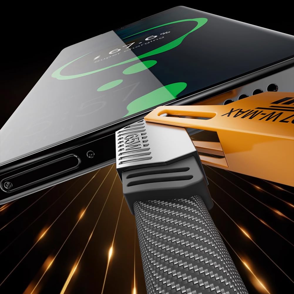 • كابل شاحن USB متعدد 15 سم، شحن سريع 65 واط 3 في 1 (Lightning, Type-C & Micro USB) - الصورة 5