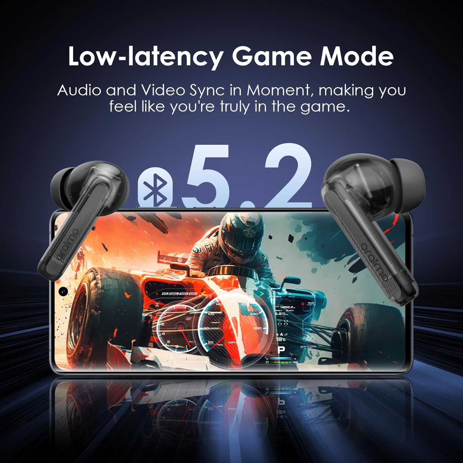 " سماعات الأذن اورايمو اللاسلكية الحقيقية ENC" - الصورة 8