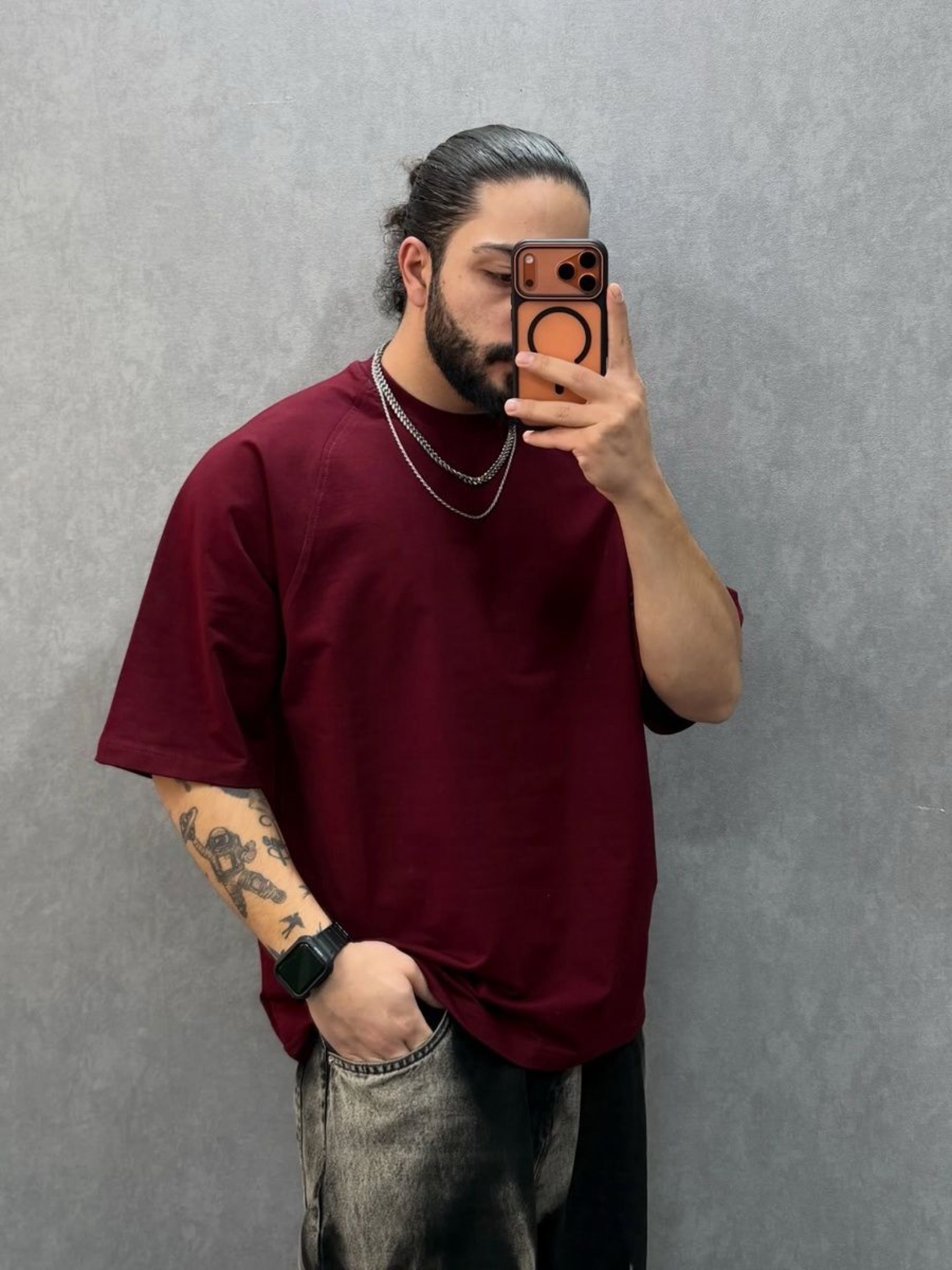 تيشرت برجندي سمر ميلتون 2XL